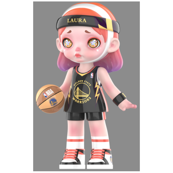 LAURA BASKETBALL - NBA Series 100%- Warriors