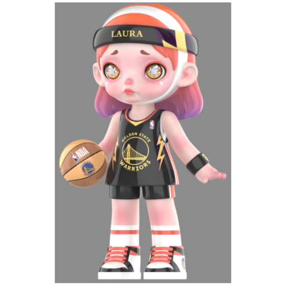 LAURA BASKETBALL - NBA Series 100%- Warriors