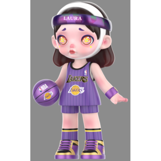LAURA BASKETBALL - NBA Series 100%- Lakers