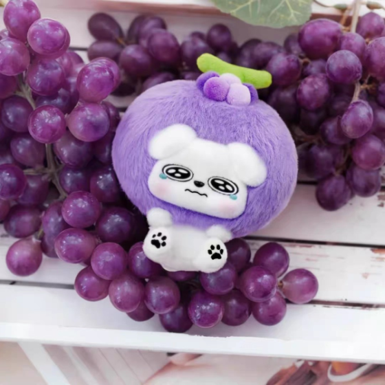 This cute dog water dog Fruit store series plush hanging decoration blind box