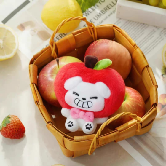 This cute dog water dog Fruit store series plush hanging decoration blind box