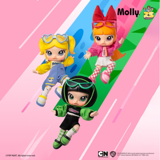 POPMART MOLLY × Powerpuff Girls Series Action Figure Blind Box