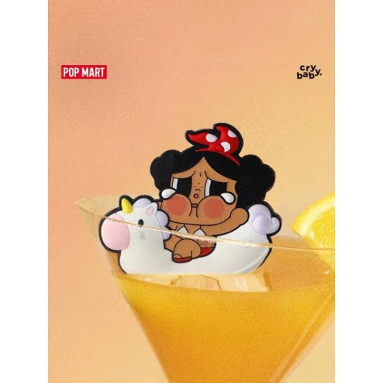 POPMART CRYBABY Vacation Mode On series fridge Magnet Blind Box Peripheral