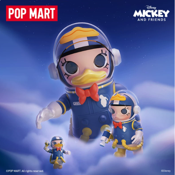 POPMART MEGA SPACE MOLLY 400% Donald Duck Doll Figment
