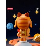 POPMART Crybaby Space Astronaut Cat Figurine in Orange color