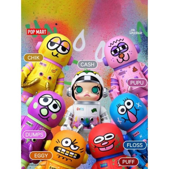 POPMART MEGA SPACE MOLLY 400% Jon Bergman SPACE CADETS
