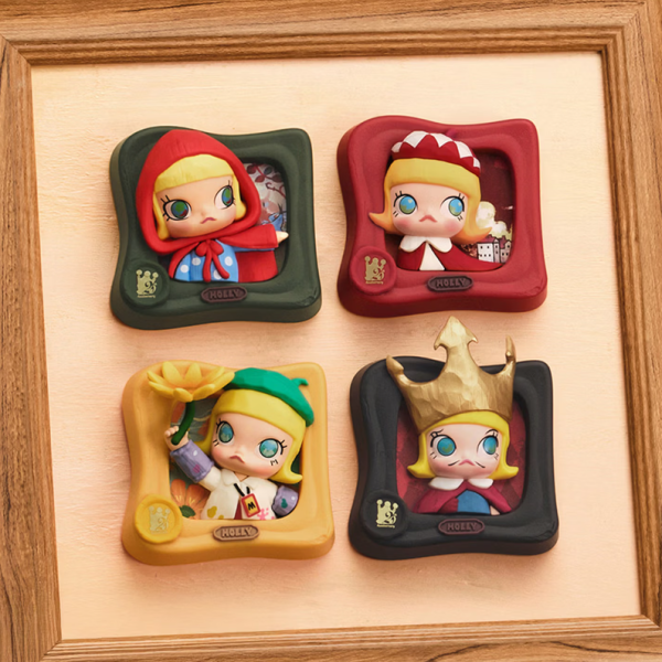 POPMART MOLLY: Scenery Along the Way Series Refrigerator Sticker Blind Box Home Accessories
