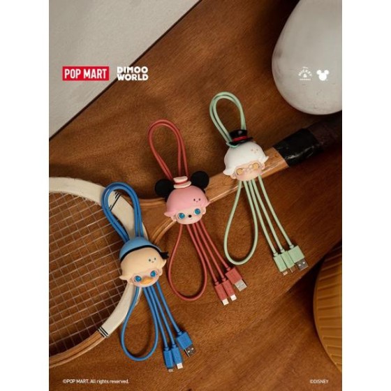 POPMART DIMOO WORLD × Disney Series 2-in-1 Data Cable Blind Box peripheral