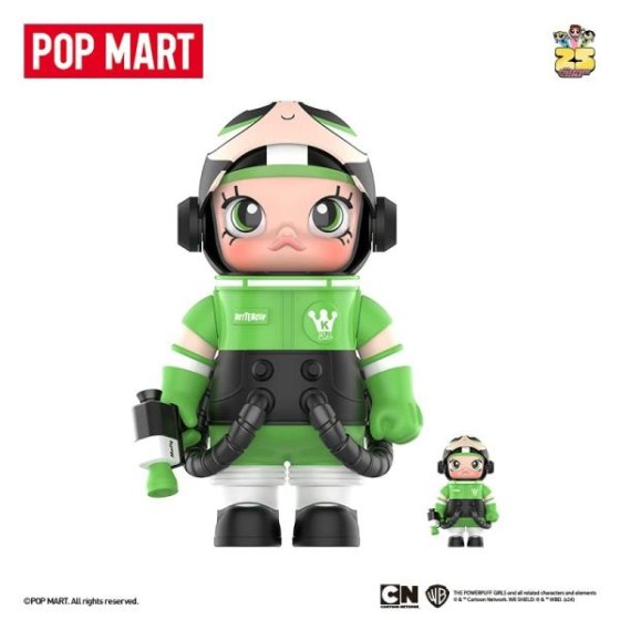 POPMART泡泡玛特MEGA SPACE MOLLY 400% +100% 飞天小女警毛毛