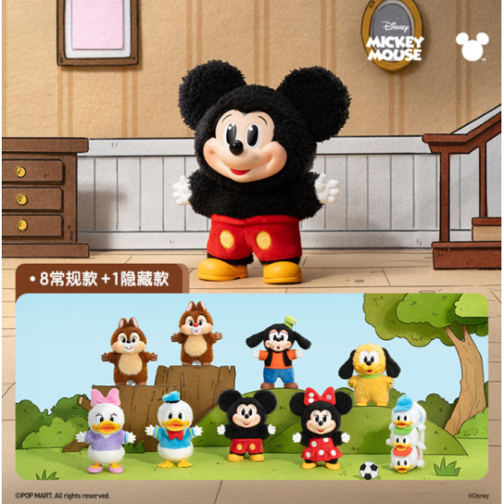 POPMART泡泡玛特米奇家族萌在一起挂件手办盲盒