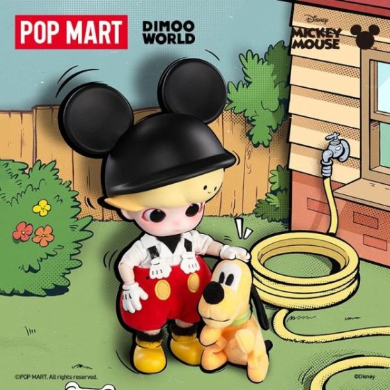 POPMART泡泡玛特DIMOO 米奇1/8可动人偶娃娃