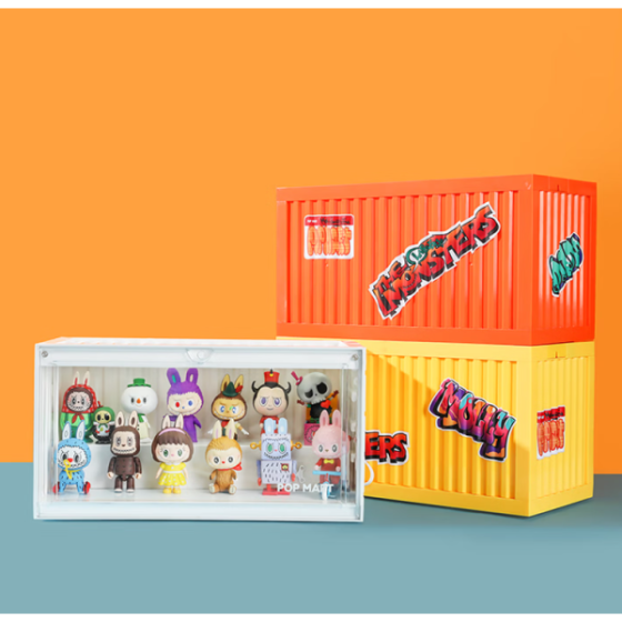 POPMART泡泡玛特 彩色集装箱手办发光展示盒