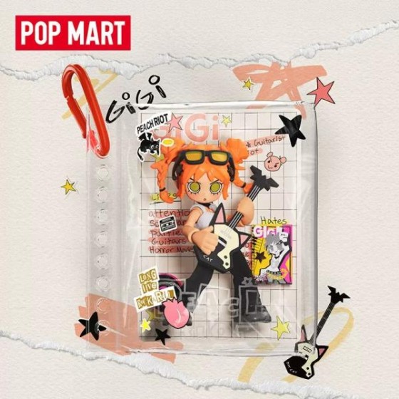 POPMART泡泡玛特Peach Riot 叛桃音乐随行系列积木挂件盲盒