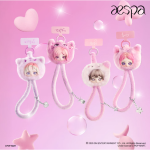 POPMART aespa Fluffy Cute Friend Series Mobile Phone Lanyard Blind Box