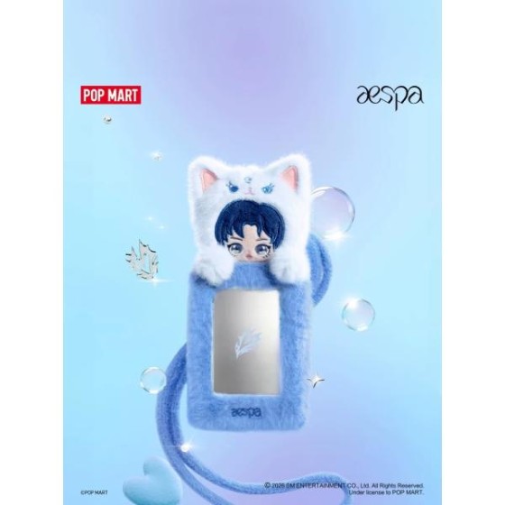 POPMART aespa Fluffy Cute Friend Series card holder Peripheral pendant