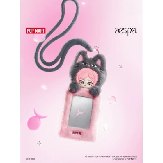 POPMART aespa Fluffy Cute Friend Series card holder Peripheral pendant