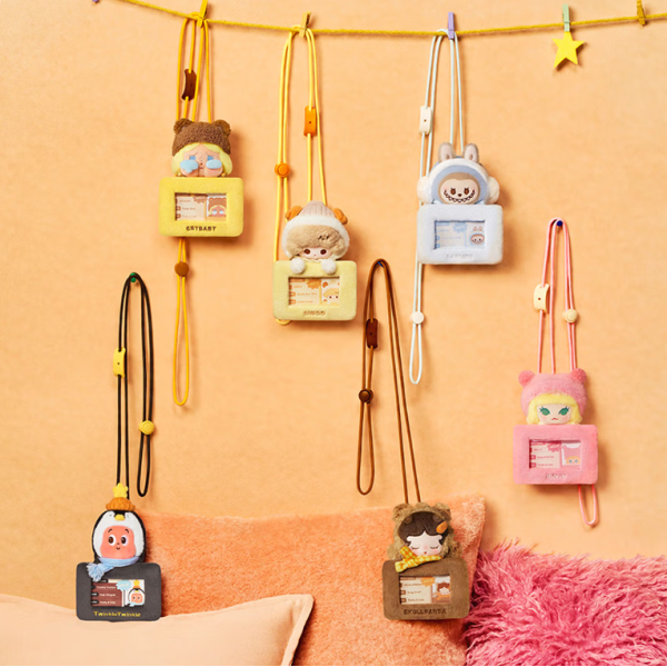 POPMART Bubble Mart Bubble Cute Little Fluffy Warm Series Card Holder, Hanging accessory, Blind Box Peripheral