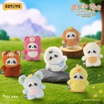 Panda Roll The Zoo In Hands Series Plush Keychain