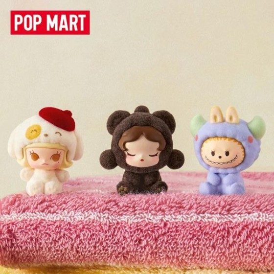 POPMART泡泡玛特泡泡萌粒睡衣变装系列盲盒公仔袋装(1粒)