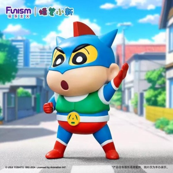 Crayon Shin-chan Dynamic Superman Style Medium Size Hand Figure