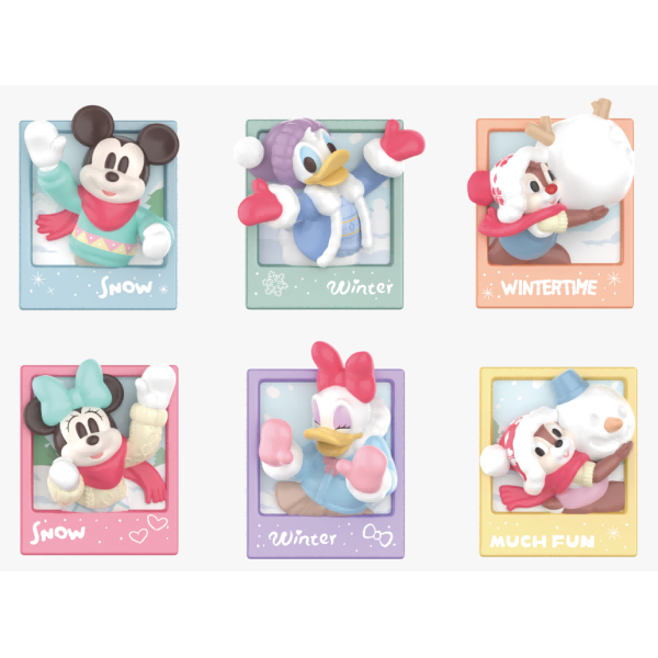 DISNEY-MICKEY FAMILY-WINTER INSTANT FILM SERIES - MAGNETIC TOY BLIND BOX