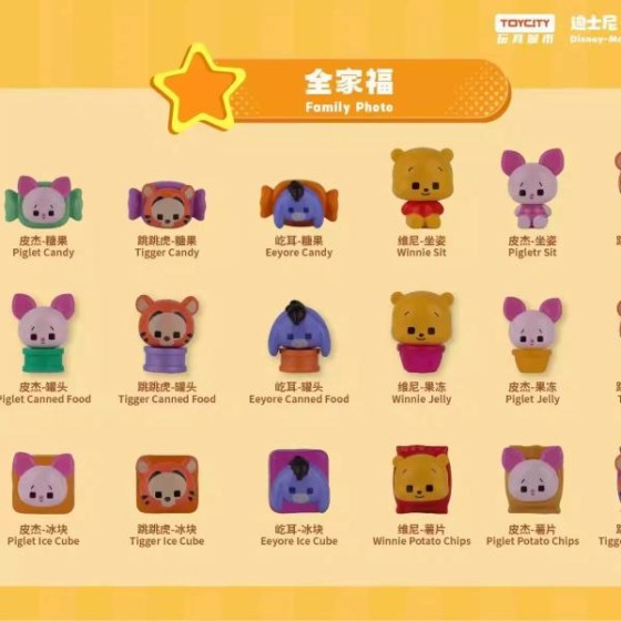 DISNEY - MAGIOY- WINNIE THE POOH FAMILY FLAVORS OF FUN SERIES