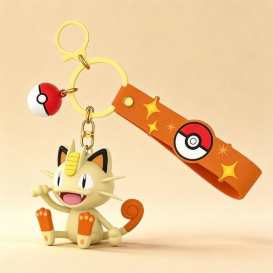 Pokémon Meowth Keychain
