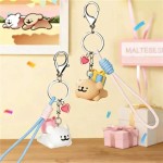 Line Puppies Gift Keychain - Golden Retriever Style