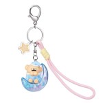 Line Dog Pajama Keychain - Golden Retriever Version