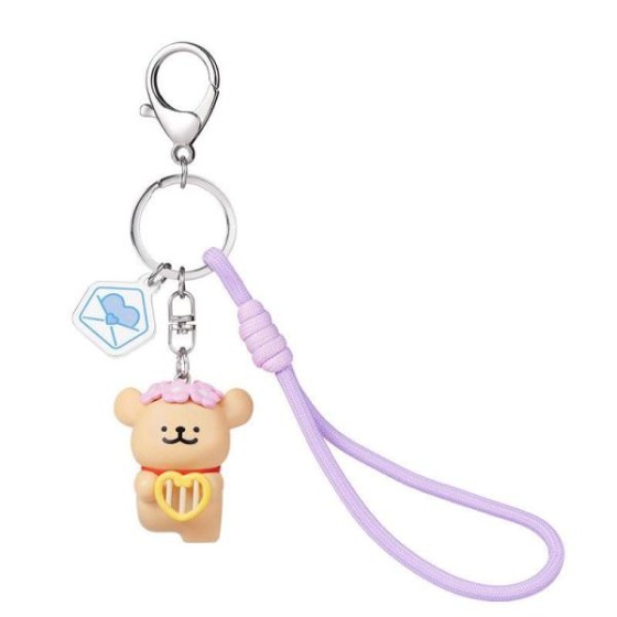 Line Dog Cupid Keychain - Golden Retriever Version