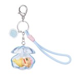 Line Dog Shell Keychain - Golden Retriever Version