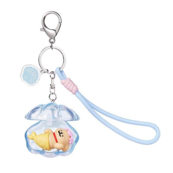 Line Dog Shell Keychain - Golden Retriever Version