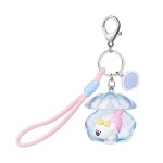 Line Dog Shell Keychain - White Version
