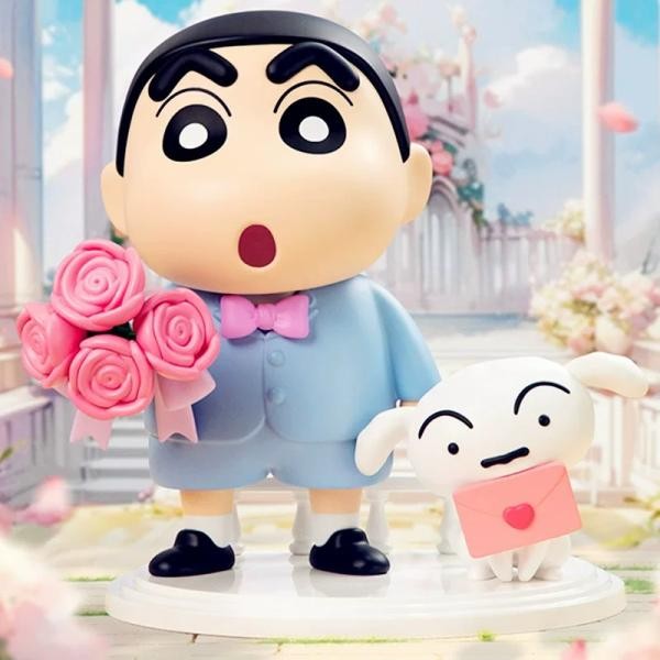 Crayon Shin-chan Romantic Bouquet Medium Size Hand Figure November Mid