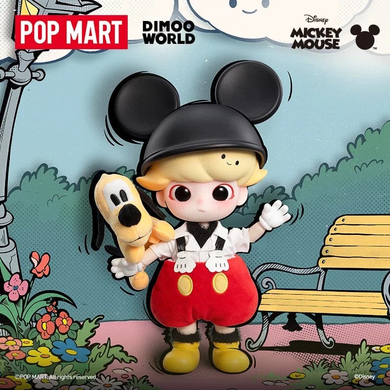 POPMART泡泡玛特DIMOO 米奇1 8可动人偶娃娃