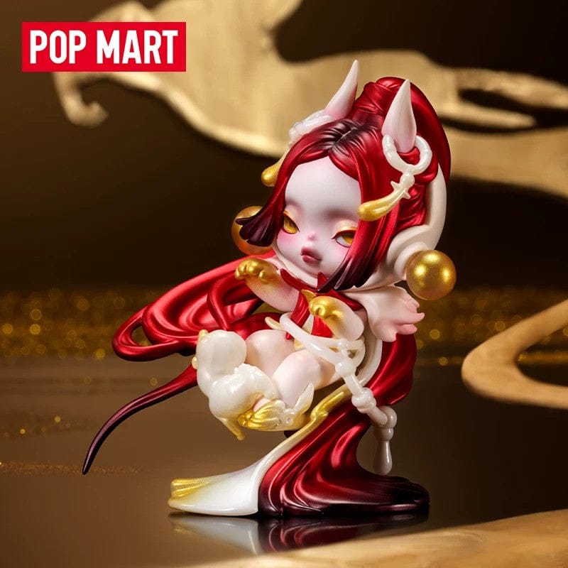 POPMART泡泡玛特SKULLPANDA吉量手办吊卡摆件