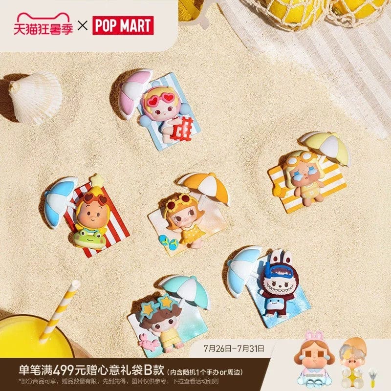 POP MART POPMART 泡泡 MART 泡泡可爱碎片岛度假系列冰箱磁铁盲盒