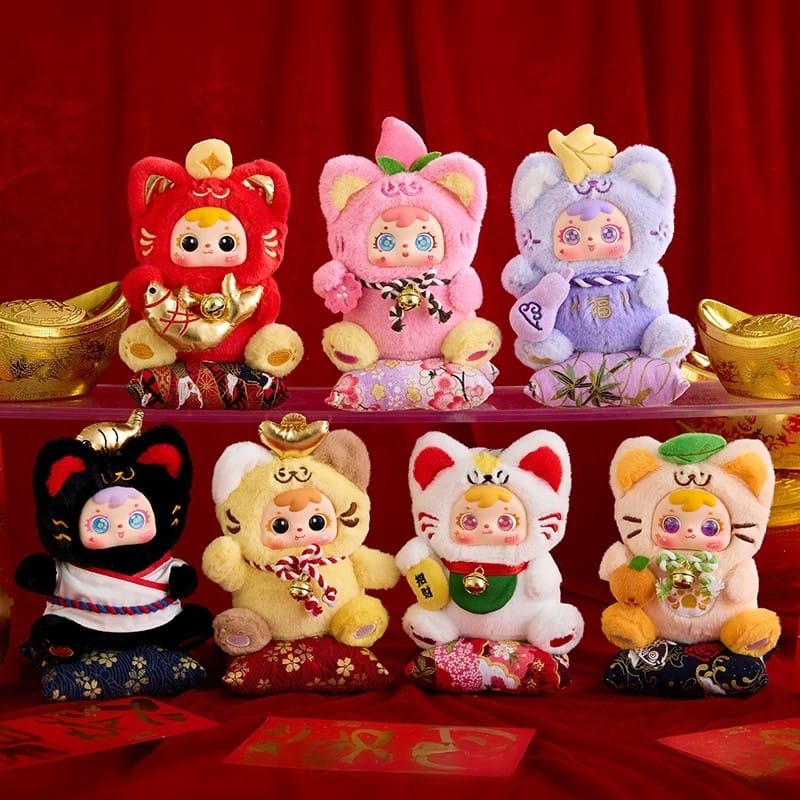 三只小猫从四面八方来招财