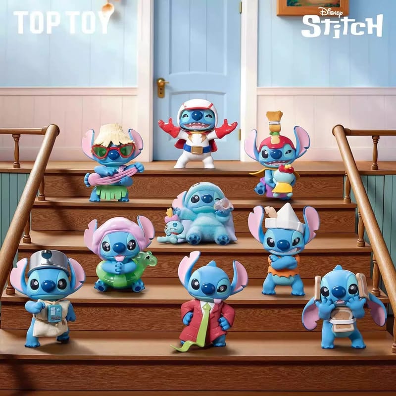 Disney Stitch Cute Dress Up Series Figures Blind Box