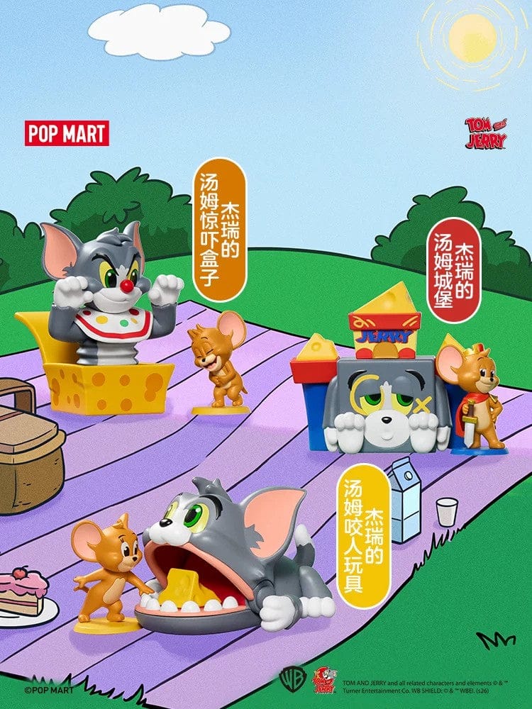泡泡玛特猫和老鼠欢乐乐园系列盲盒摆件
