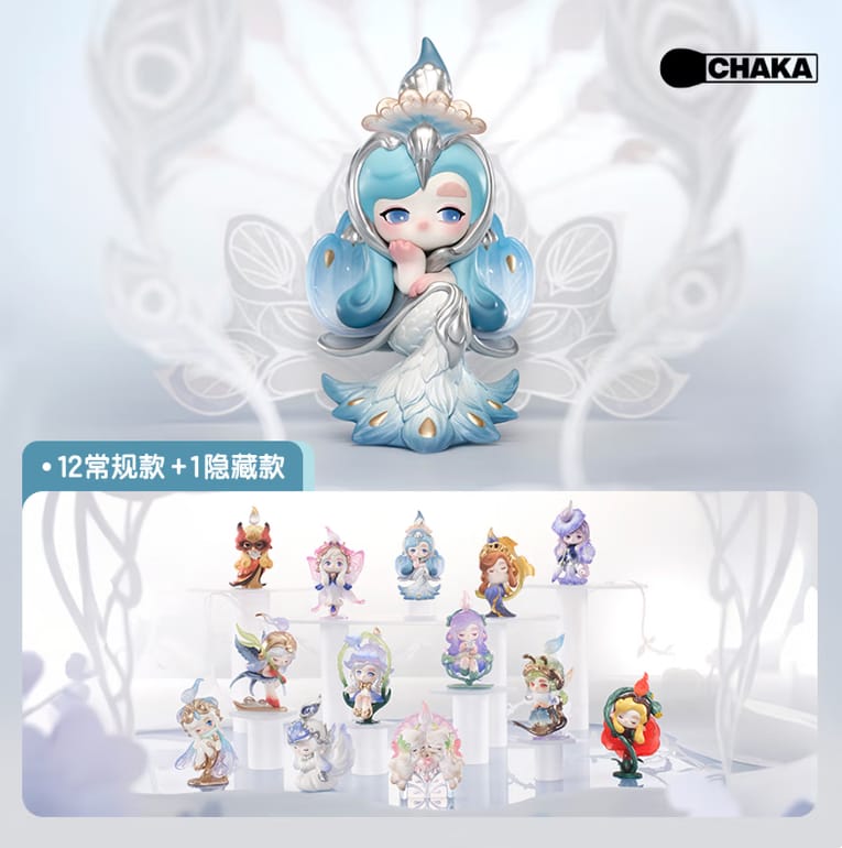 POPMART泡泡玛特CHAKA琉光曲系列公仔盲盒摆件
