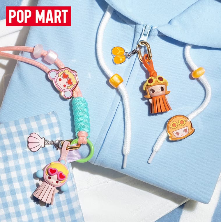 POPMART泡泡玛特泡泡萌粒海岛度假系列装饰挂饰盲盒周边