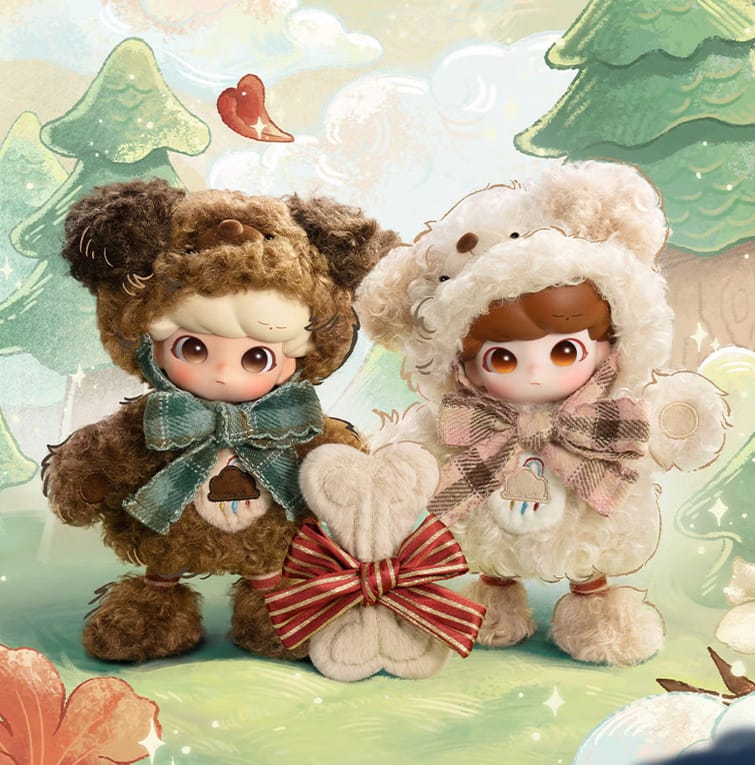 POPMART泡泡玛特DIMOO Tiny Puppy 1 8可动人偶