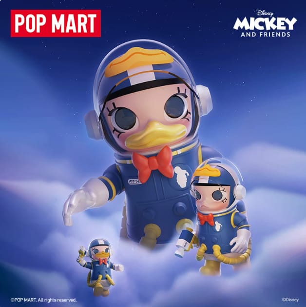 POPMART MEGA SPACE MOLLY 400% 唐老鸭玩偶公仔