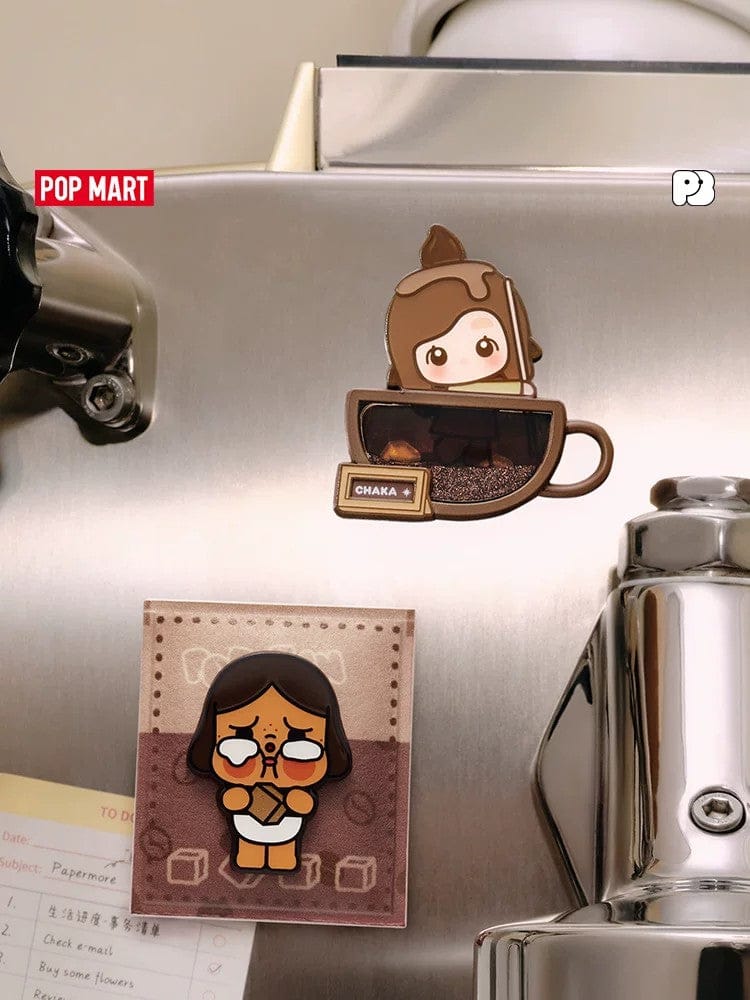 POPMART泡泡玛特泡泡萌粒咖啡工厂系列冰箱贴盲盒家居