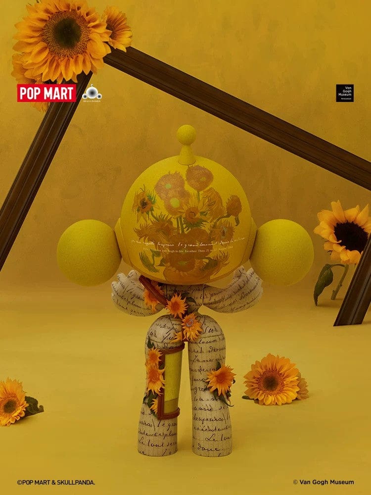 POPMART泡泡玛特MEGA SKULLPANDA 400% 梵高博物馆·向日葵