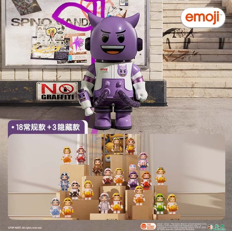 POPMART MEGA SPACE MOLLY 100% × emoji™ 盲盒