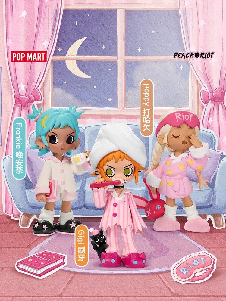 POPMART泡泡玛特Lil Peach Riot 小小叛桃彻夜狂欢系列手办盲盒